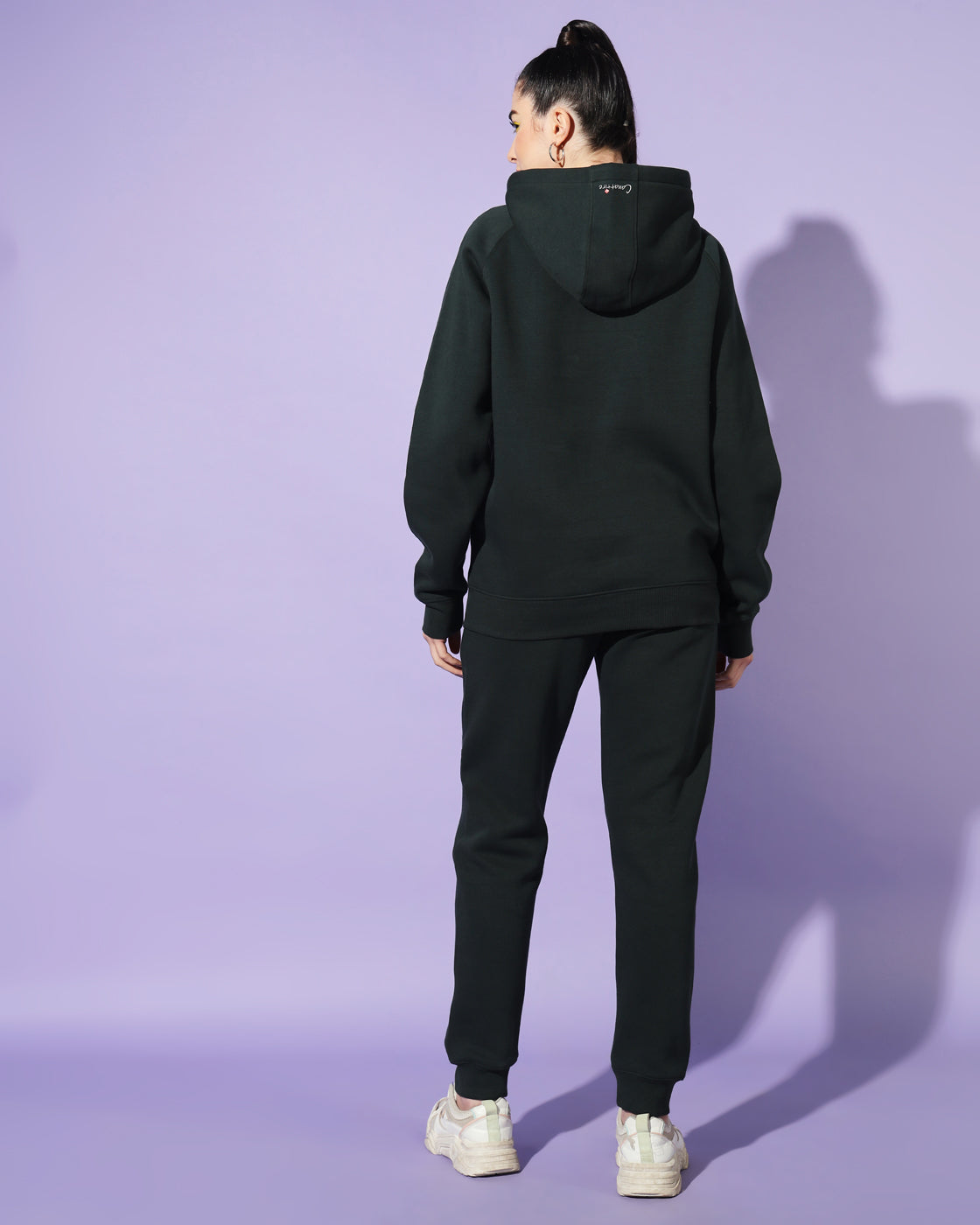 Stealth Navy Unisex Track Suit: Hoodie with Concealed Zip Pocket and Cut & Sew Details